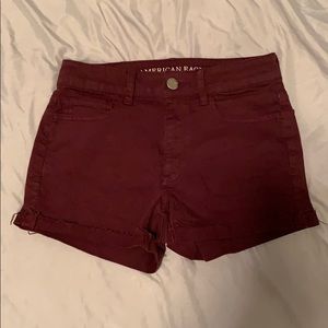 Maroon American Eagle shorts